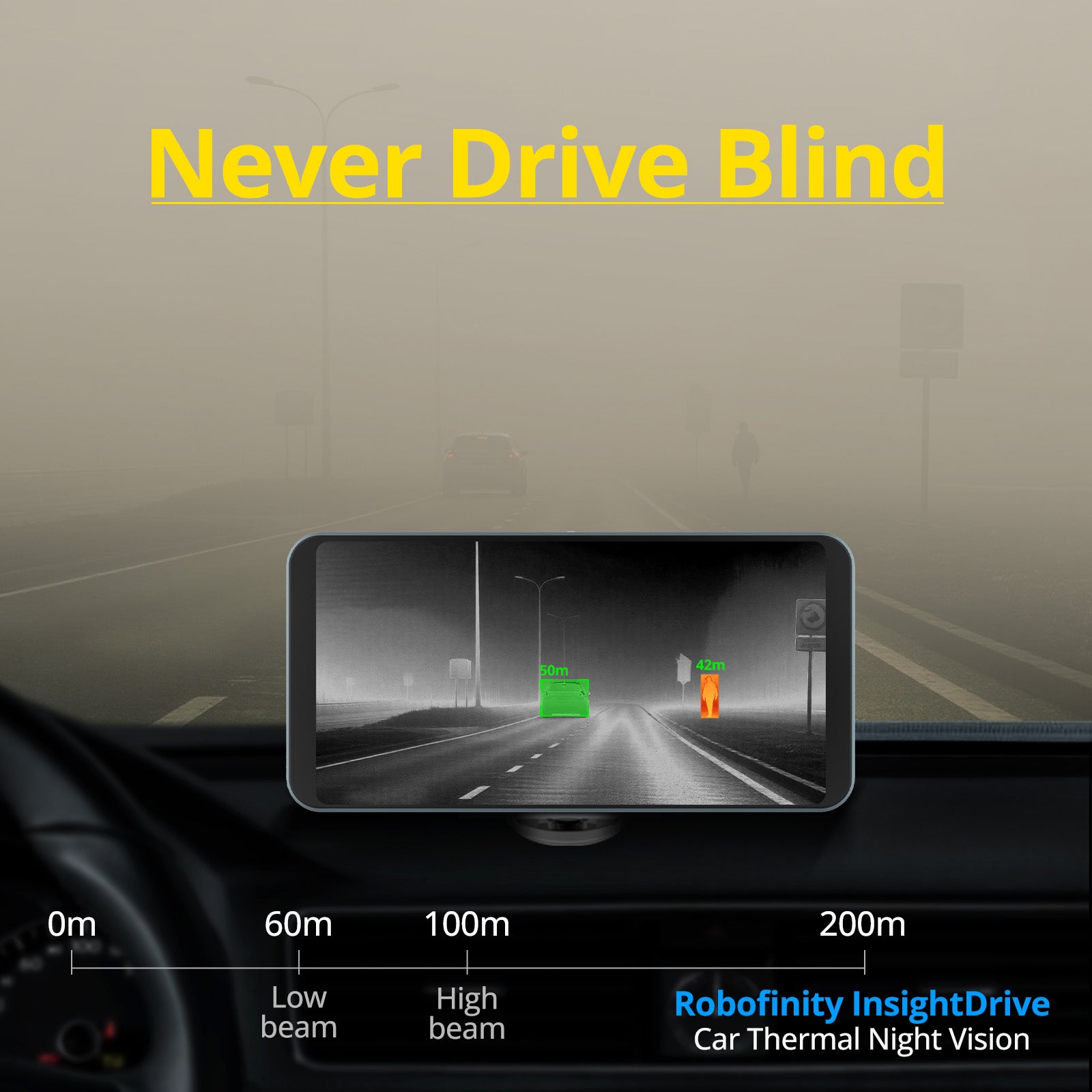 Car Thermal Night Vision | Next-Gen Animal Collision Alert System | Robofinity