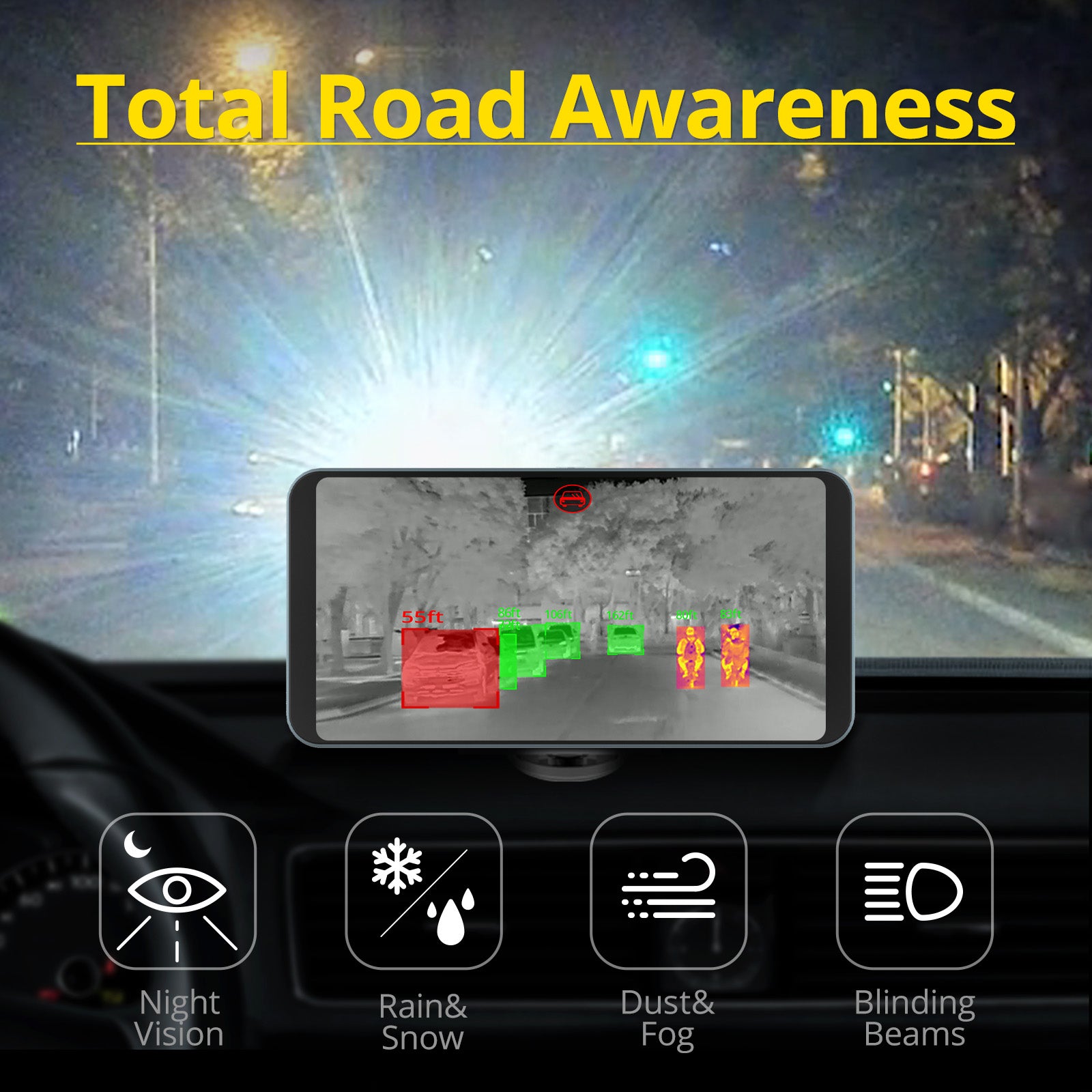 Car Thermal Night Vision | Next-Gen Animal Collision Alert System | Robofinity