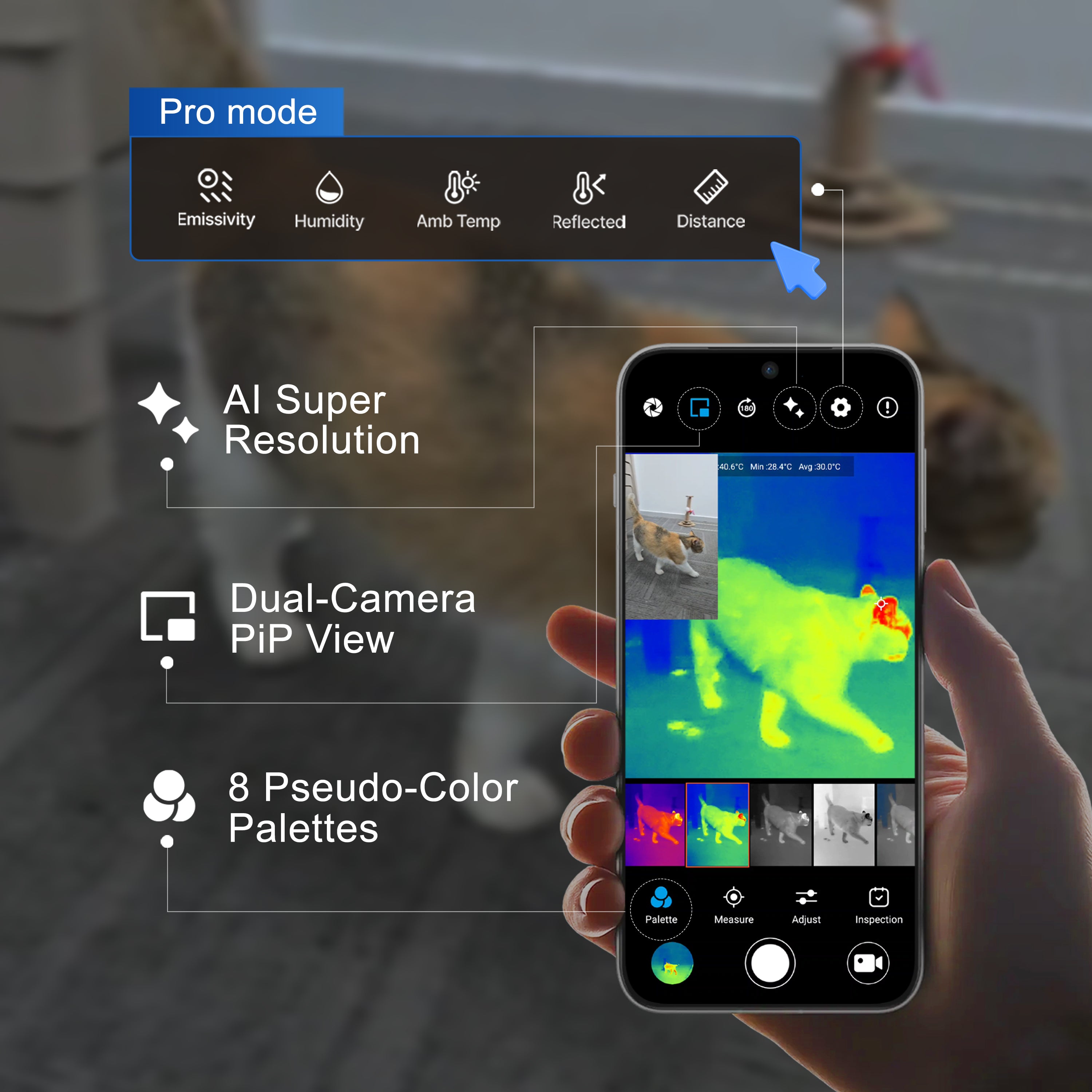 2-in-1 Thermal Camera for Android & Windows PC, 256×192 – Home, HVAC, Electrical & Automotive Inspection | Robofinity Thermory