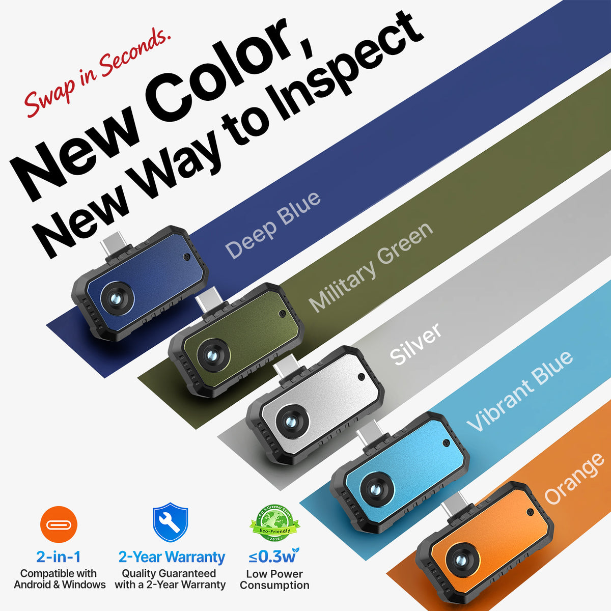 Thermal Camera 256×192, 2-in-1 Android & Windows PC | Robofinity Thermory
