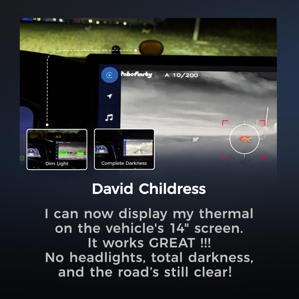 Car Thermal Night Vision | Animal & Pedestrian Collision Alert System | Robofinity