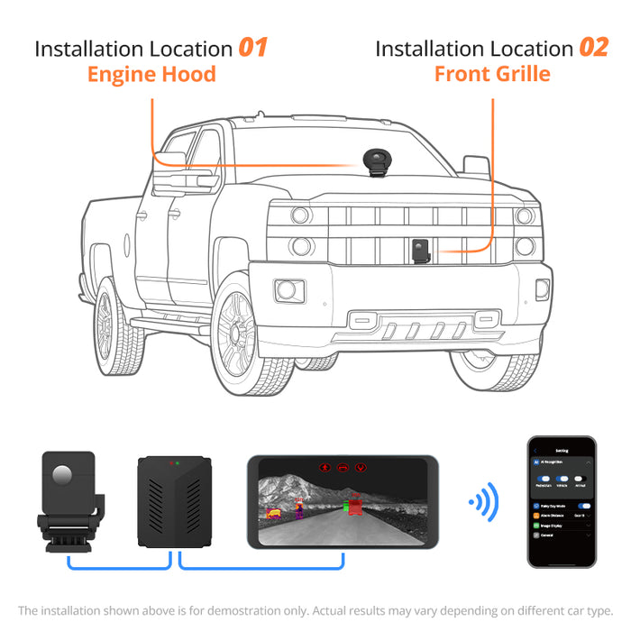Car Thermal Night Vision | Collision Avoidance & Wildlife Alert System